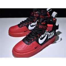 CLOCK BOYS x NIKE SF AIR FORCE 1 MID QS RED BLACK