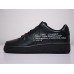 NIKE AIR FORCE 1 LOW ALL BLACK x OFF WHITE AA5122-001