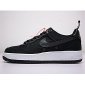 NIKE AIR FORCE 1 LOW CANVAS BLACK WHITE 905136-001