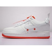 NIKE AIR FORCE 1 LOW CANVAS WHITE ORANGE 905136-100