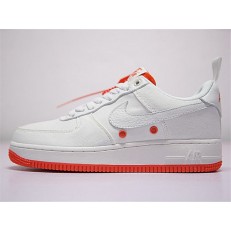 NIKE AIR FORCE 1 LOW CANVAS WHITE ORANGE 905136-100