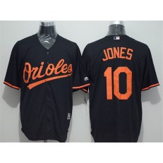 MLB Baltimore Orioles 10 Adam Jones Black New Cool Base Men Jersey
