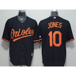 MLB Baltimore Orioles 10 Adam Jones Black New Cool Base Men Jersey
