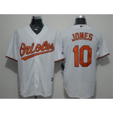 MLB Baltimore Orioles 10 Adam Jones Home White 2015 Cool Base Men Jersey