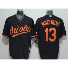 MLB Baltimore Orioles 13 Manny Machado Black New Cool Base Men Jersey