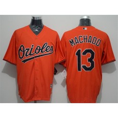 MLB Baltimore Orioles 13 Manny Machado Orange New Cool Base Men Jersey