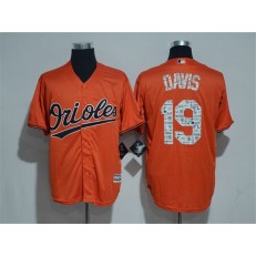 MLB Baltimore Orioles 19 Chris Davis Retired Orange 2017 Spring Training Stitched Majestic Cool Base Men Jersey