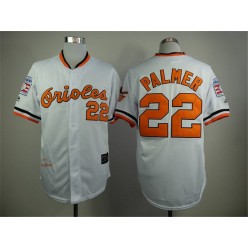 MLB Baltimore Orioles 22 Jim Palmer 1970 Hall of Fame White Throwback Cool Base Men Jersey