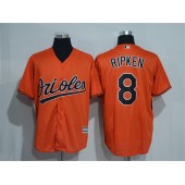 MLB Baltimore Orioles 8 Cal Ripken Orange New Cool Base Men Jersey