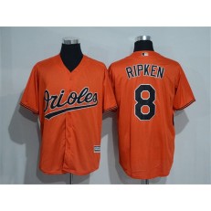 MLB Baltimore Orioles 8 Cal Ripken Orange New Cool Base Men Jersey