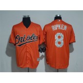 MLB Baltimore Orioles 8 Cal Ripken Retired Orange 2017 Spring Training Stitched Majestic Cool Base Men Jersey