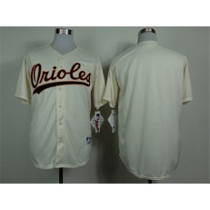 MLB Baltimore Orioles Blank 1954 Cream Cool Base Men Jersey