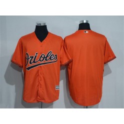 MLB Baltimore Orioles Blank Orange New Cool Base Men Jersey