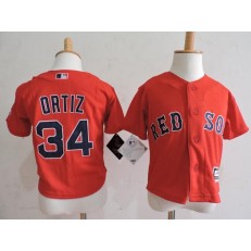 MLB Boston Red Sox 34 David Ortiz Red Toddler Jersey