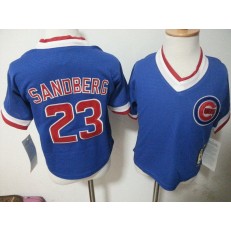 MLB Chicago Cubs 23 Ryne Sandberg Blue Pullover Toddler Jersey