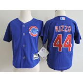 MLB Chicago Cubs 44 Anthony Rizzo Blue Cool Base Toddler Jersey