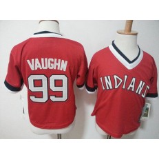 MLB Cleveland Indians 99 Rick Vaughn Red Pullover Toddler Jersey