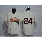 MLB Houston Colt 24 Jimmy Wynn 1964 Cream Throwback Men Jersey