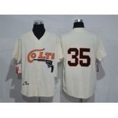 MLB Houston Colt 35 Joe Morgan 1964 Cream Throwback Men Jersey