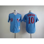 MLB Montreal Expos 10 Andre Dawson 1982 Blue Throwback Men Jersey