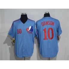MLB Montreal Expos 10 Andre Dawson 1982 Royal Blue Majestic Cool Base Cooperstown Collection Player Men Jersey