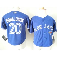 MLB Toronto Blue Jays 20 Josh Donaldson Blue Cool Base Toddler Jersey