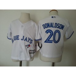 MLB Toronto Blue Jays 20 Josh Donaldson White Cool Base Toddler Jersey