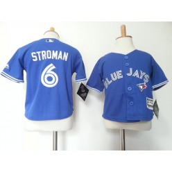 MLB Toronto Blue Jays 6 Marcus Stroman Blue Cool Base Toddler Jersey