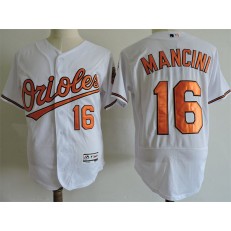 MLB Baltimore Orioles 16 Trey Mancini White Flexbase Men Jersey