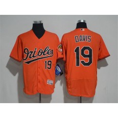 MLB Baltimore Orioles 19 Chris Davis Orange Flexbase Authentic Collection Stitched Men Jersey