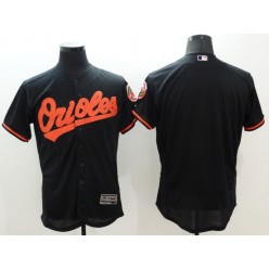 MLB Baltimore Orioles Blank Black Flexbase Authentic Collection Stitched Men Jersey