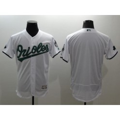 MLB Baltimore Orioles Blank White Celtic Flexbase Authentic Collection Stitched Men Jersey