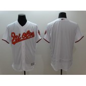 MLB Baltimore Orioles Blank White Flexbase Authentic Collection Stitched Men Jersey