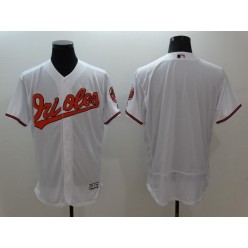 MLB Baltimore Orioles Blank White Flexbase Authentic Collection Stitched Men Jersey