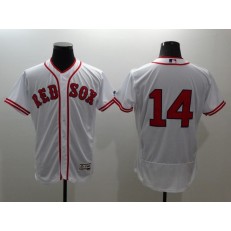 MLB Boston Red Sox 14 Jim Rice No Name White Home Stitched Majestic Flex Base Men Jersey