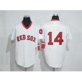 MLB Boston Red Sox 14 Jim Rice White Throwback Cool Base Men Jersey