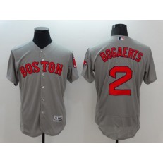 MLB Boston Red Sox 2 Xander Bogaerts Gray Flexbase 2016 Player Men Jersey