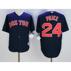 MLB Boston Red Sox 24 David Price Blue New Cool Base Men Jersey