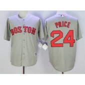 MLB Boston Red Sox 24 David Price Grey New Cool Base Men Jersey