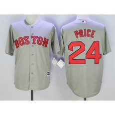 MLB Boston Red Sox 24 David Price Grey New Cool Base Men Jersey