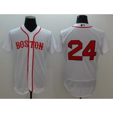 MLB Boston Red Sox 24 David Price No Name White Flexbase Alternate Home Men Jersey