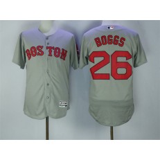 MLB Boston Red Sox 26 Wade Boggs Gray Flexbase 2016 Player Men Jersey