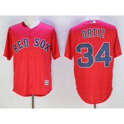 MLB Boston Red Sox 34 David Ortiz Red New Cool Base Men Jersey