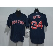 MLB Boston Red Sox 34 David Ortiz Retired Navy Blue Cool Base Baseball Men Jersey