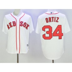 MLB Boston Red Sox 34 David Ortiz White New Cool Base Men Jersey