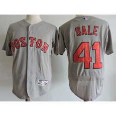 MLB Boston Red Sox 41 Chris Sale Gray Flexbase 2016 Player Men Jersey