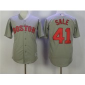 MLB Boston Red Sox 41 Chris Sale Grey New Cool Base Men Jersey