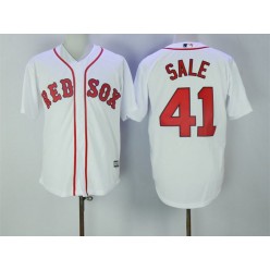 MLB Boston Red Sox 41 Chris Sale White New Cool Base Men Jersey