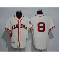 MLB Boston Red Sox 8 Carl Yastrzemski 1967 Cream Throwback Cool Base Men Jersey