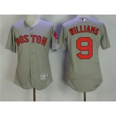 MLB Boston Red Sox 9 Ted Williams Gray Flexbase 2016 Player Men Jersey